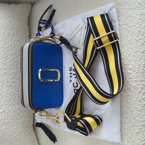 Marc Jacobs Snapshot Purse Blue Yellow Multi